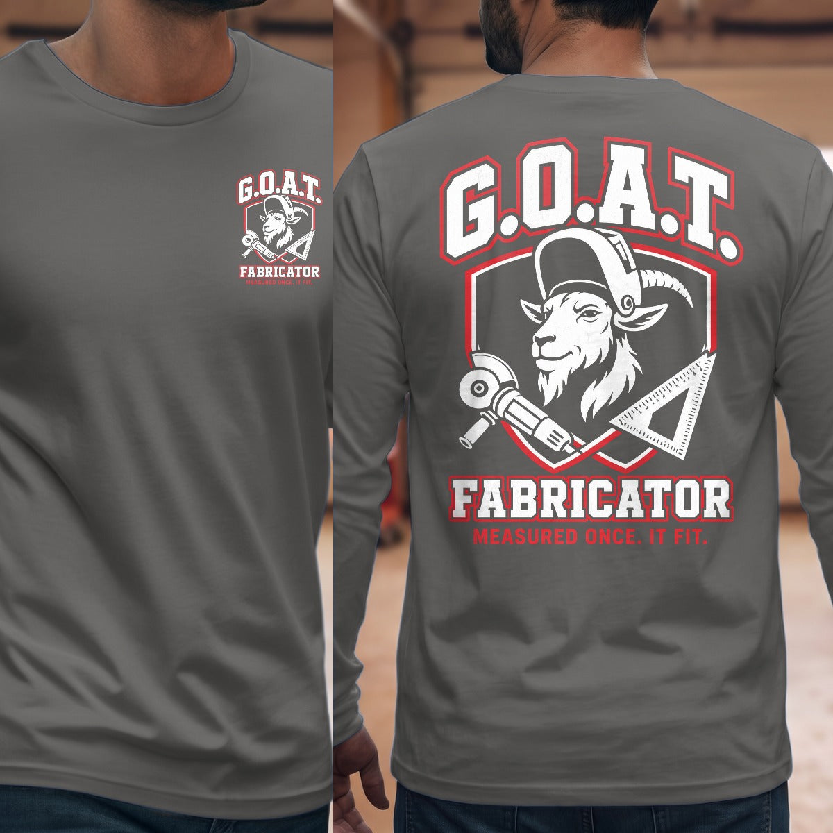 Graphite Heather | Front & Back