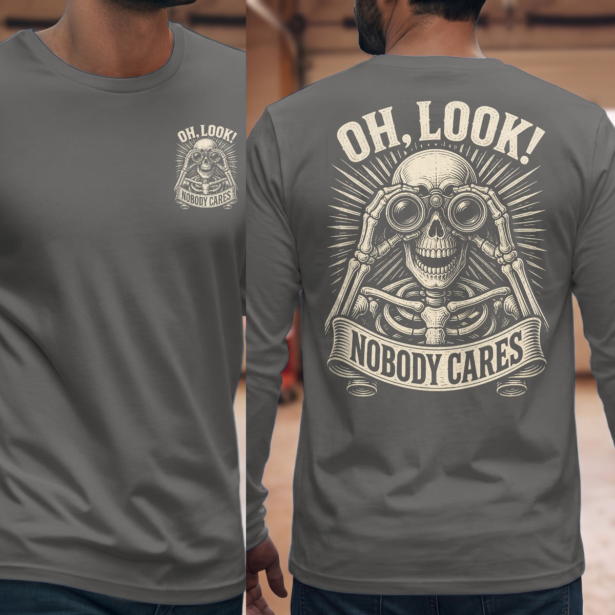 Graphite Heather | Front & Back