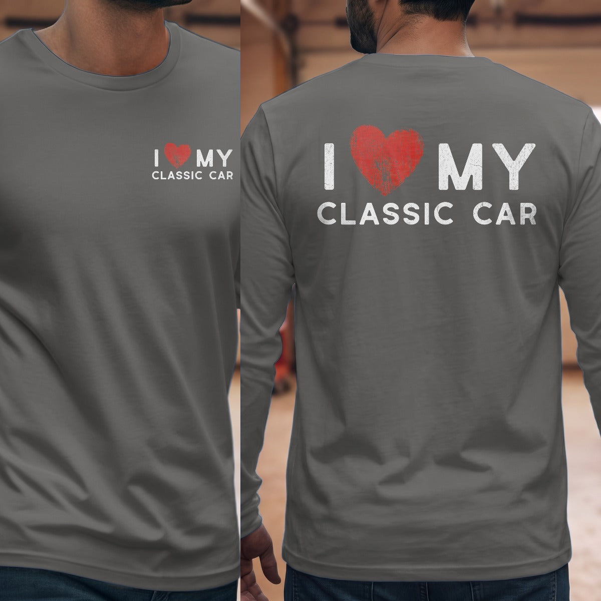 Graphite Heather | Front & Back
