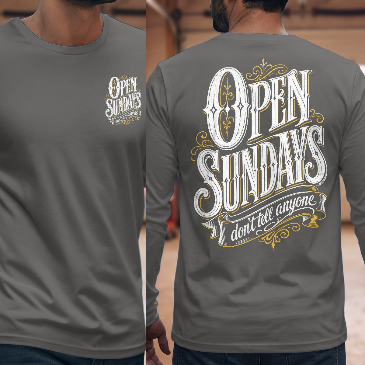 Graphite Heather | Front & Back
