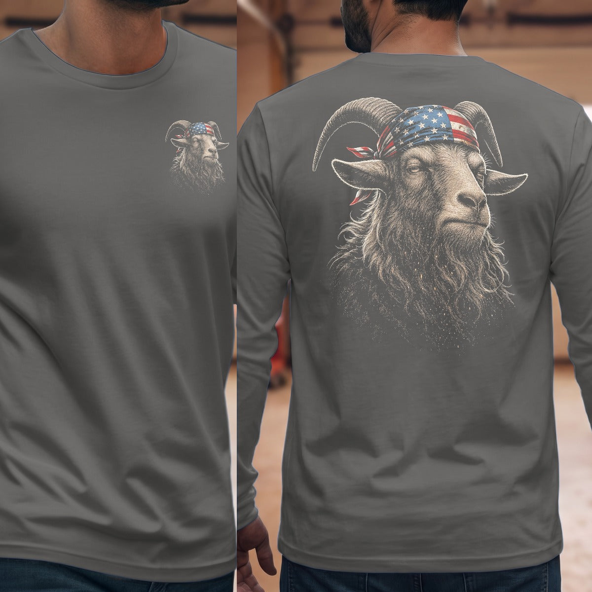 Graphite Heather | Front & Back