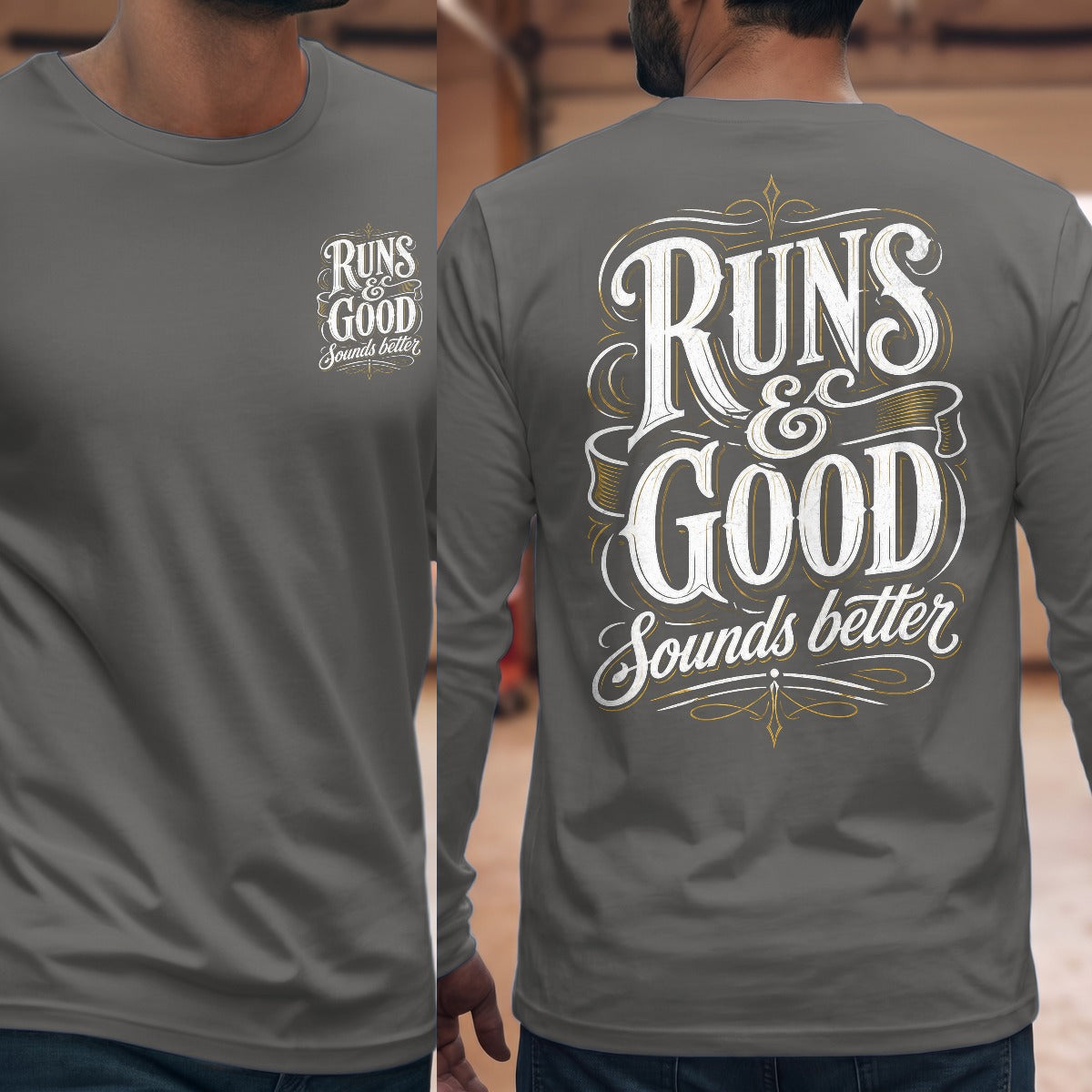 Graphite Heather | Front & Back