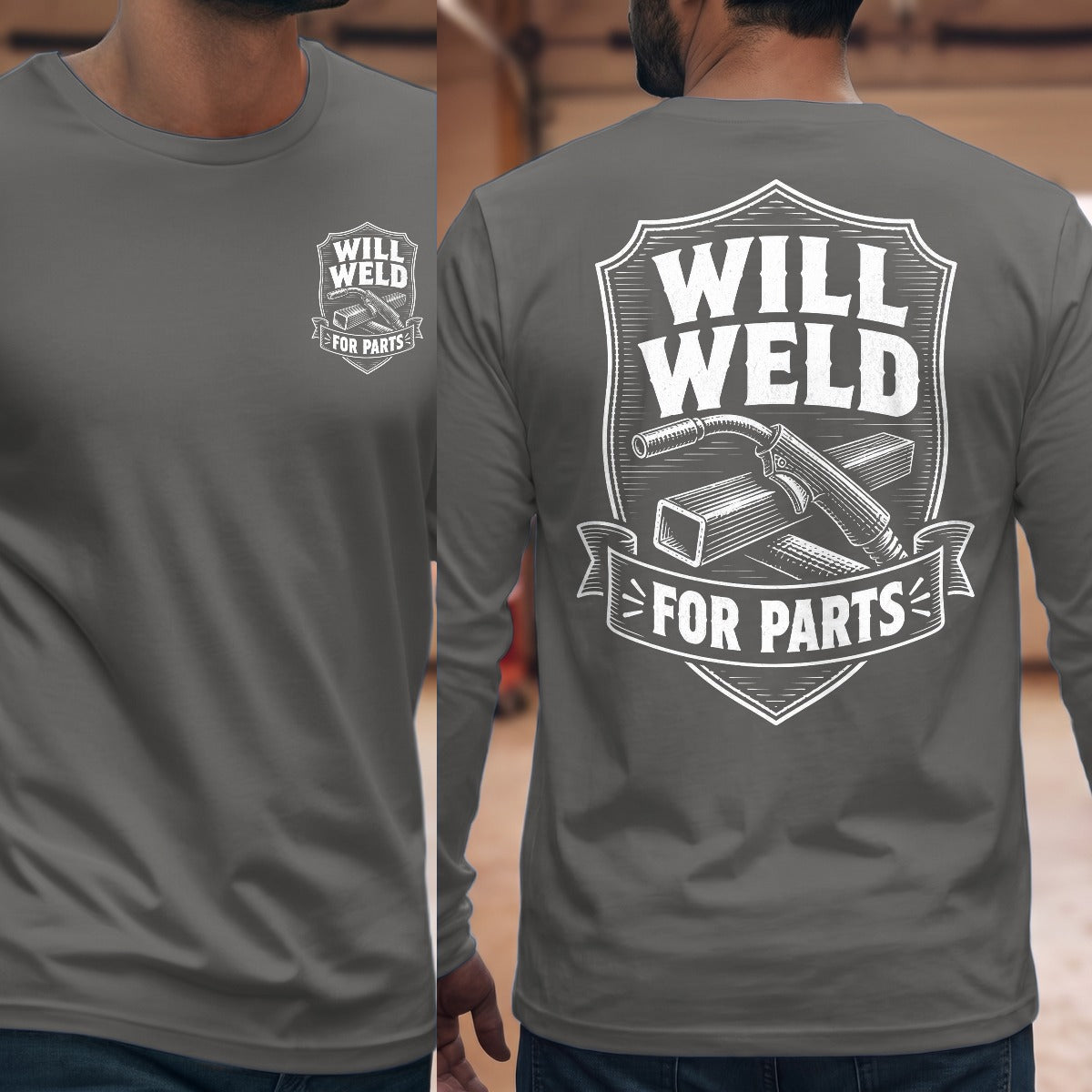 Graphite Heather | Front & Back