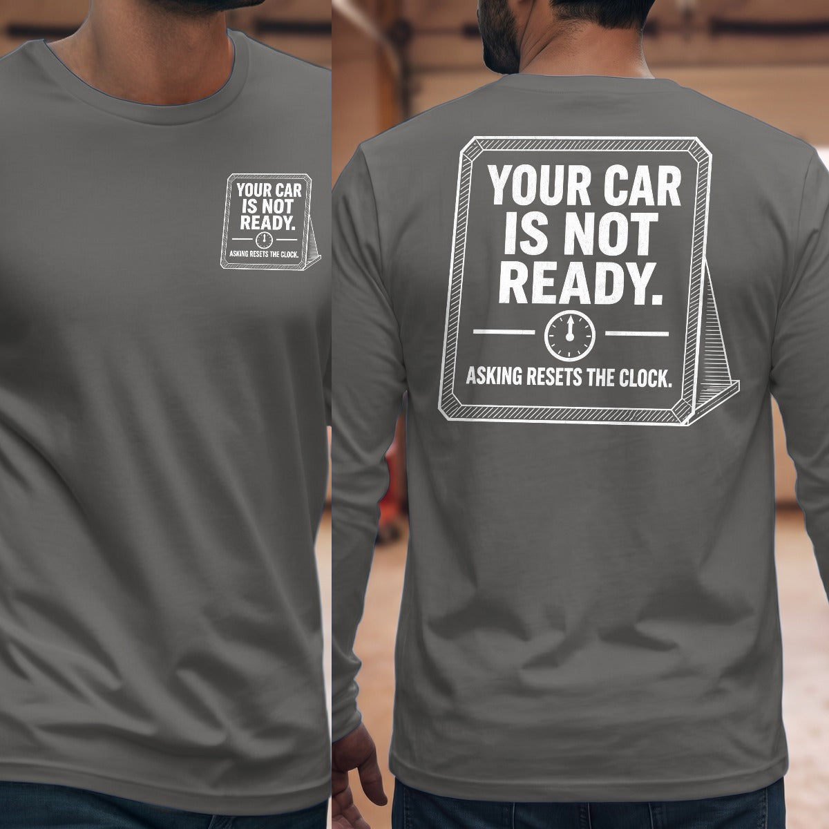 Graphite Heather | Front & Back