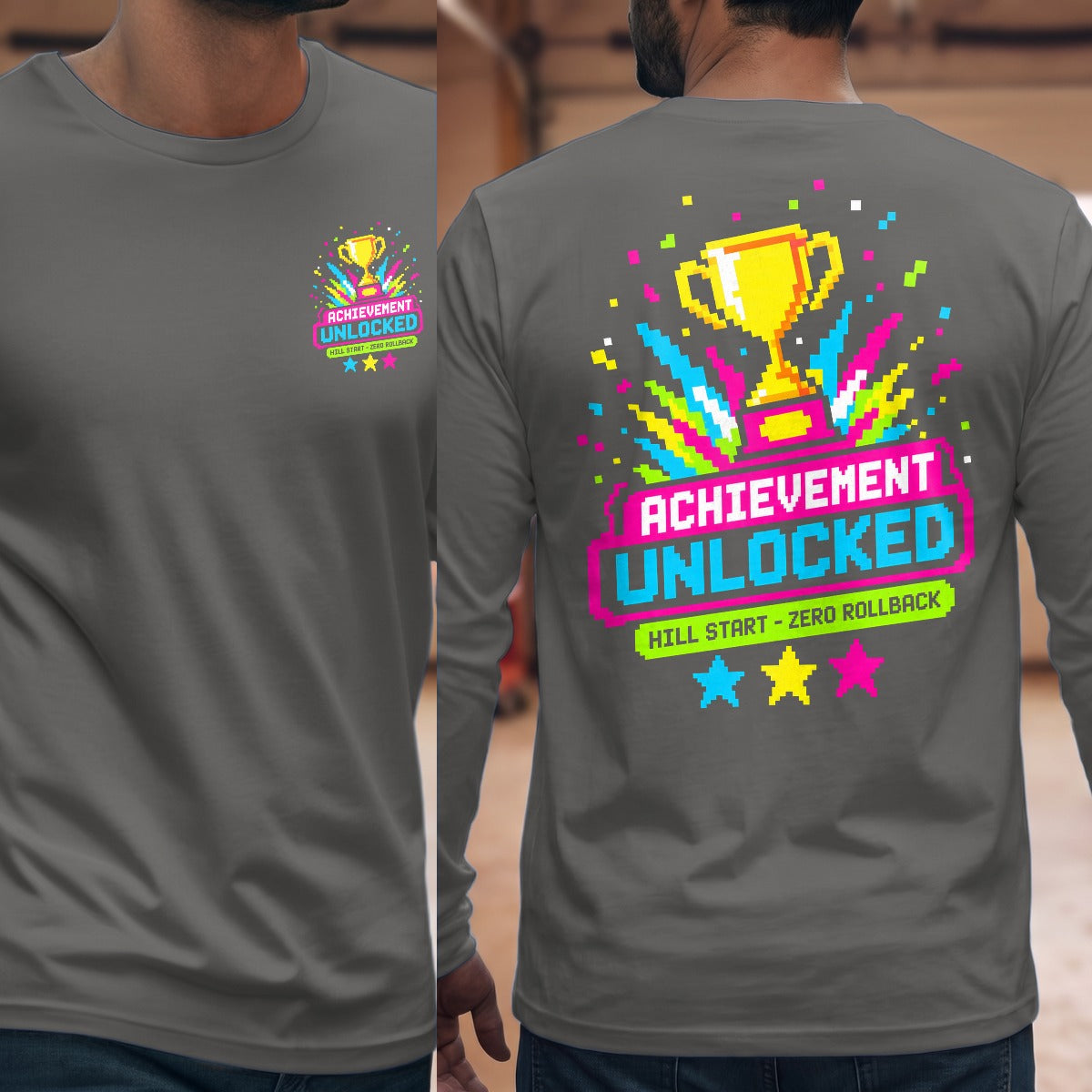 Graphite Heather | Front & Back