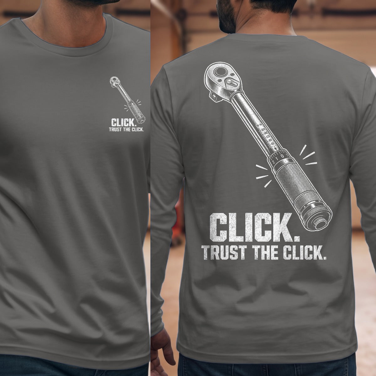 Graphite Heather | Front & Back