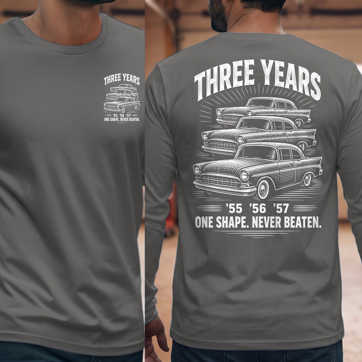 Graphite Heather | Front & Back