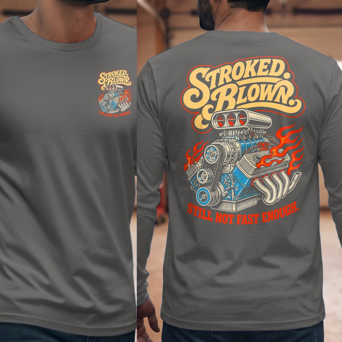 Graphite Heather | Front & Back