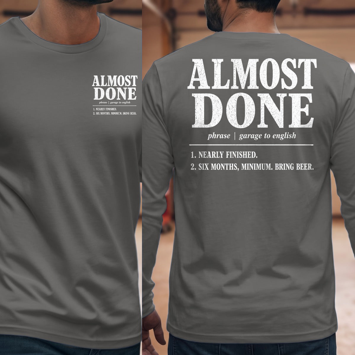 Graphite Heather | Front & Back