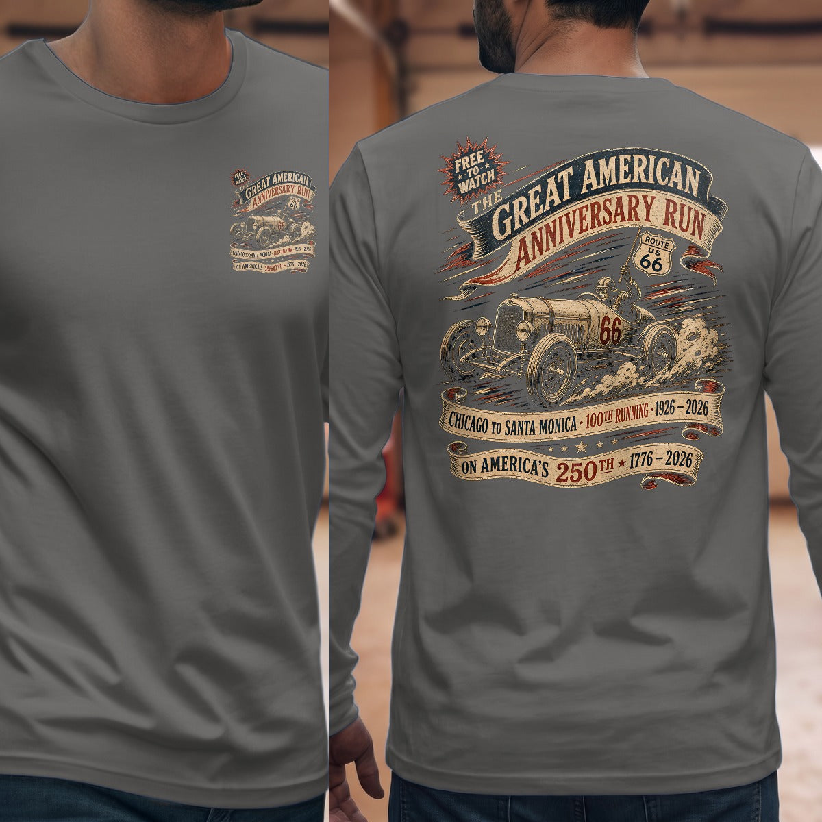 Graphite Heather | Front & Back