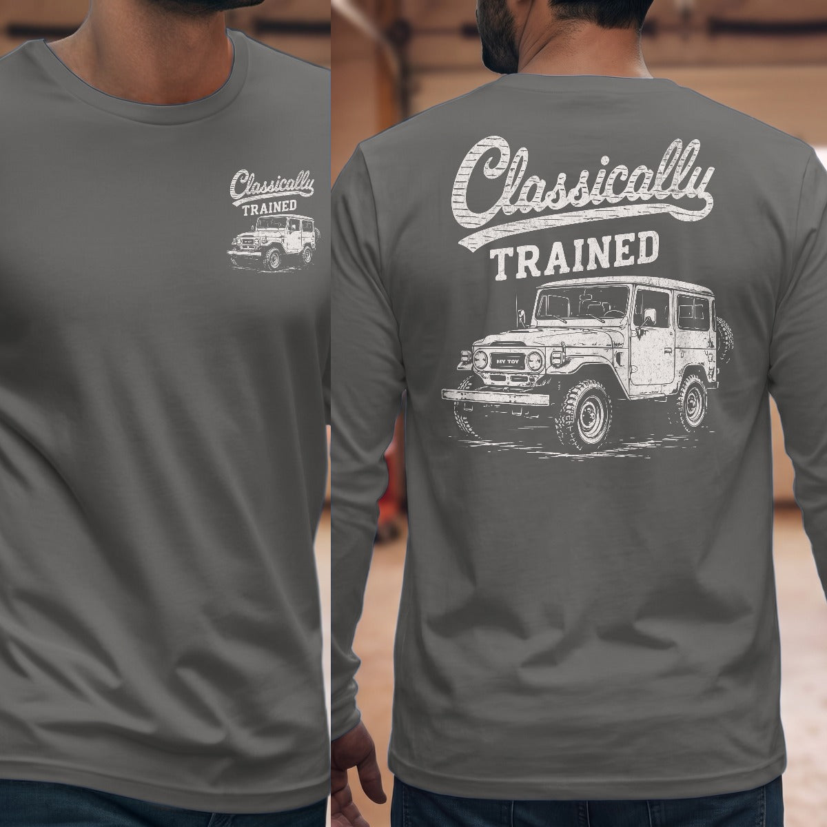 Graphite Heather | Front & Back