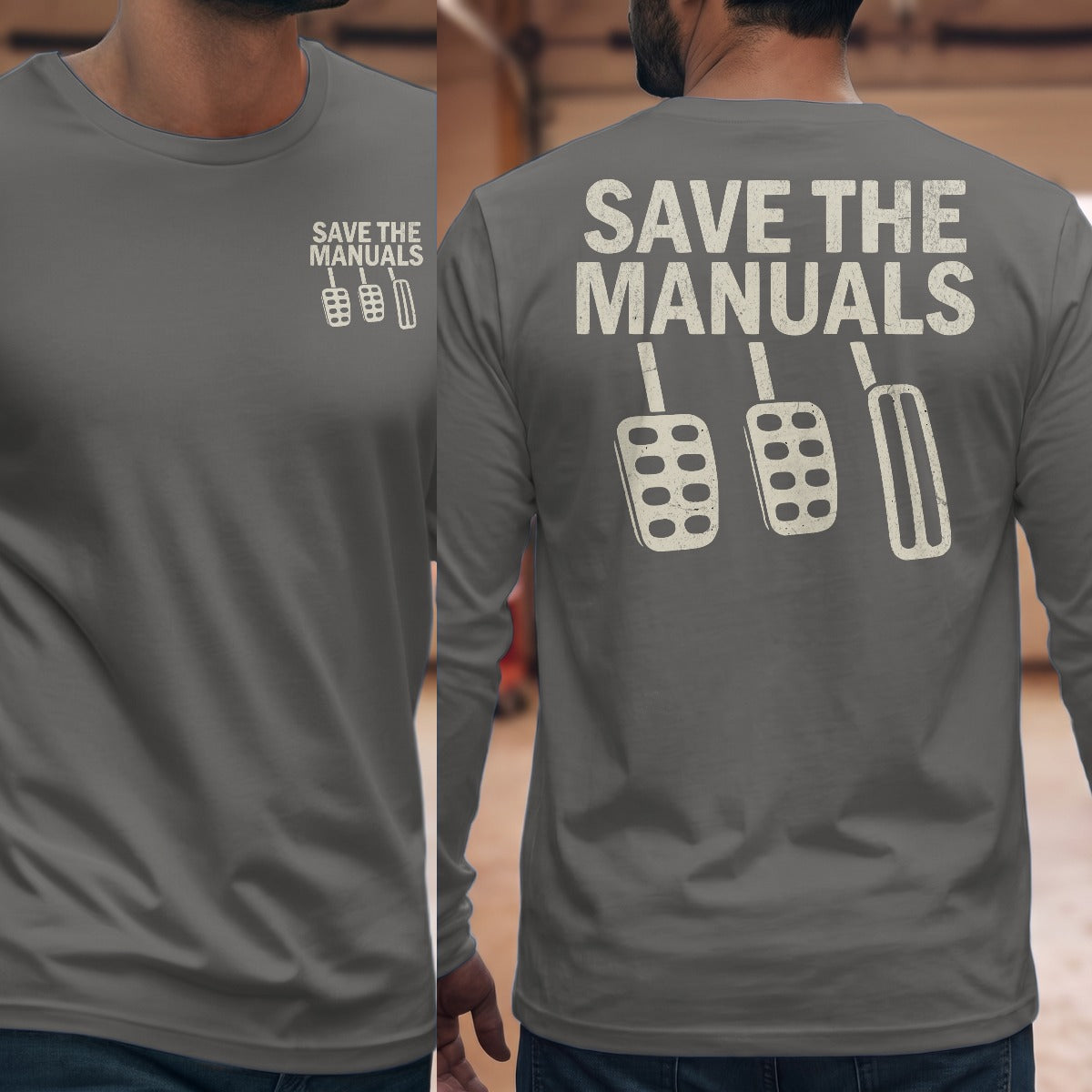 Graphite Heather | Front & Back