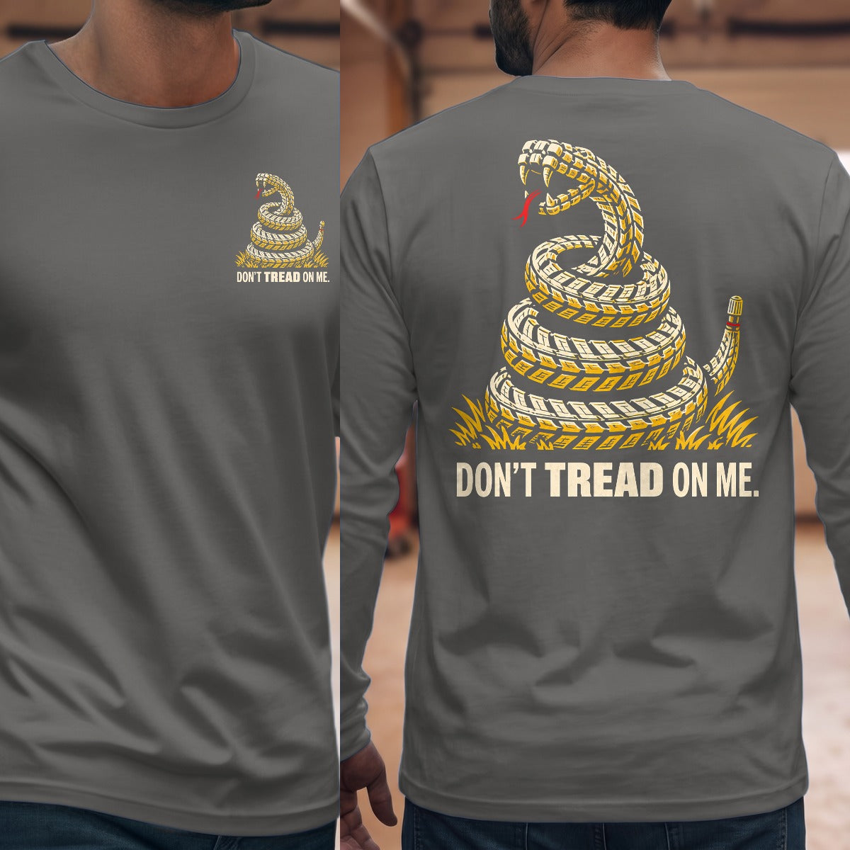 Graphite Heather | Front & Back