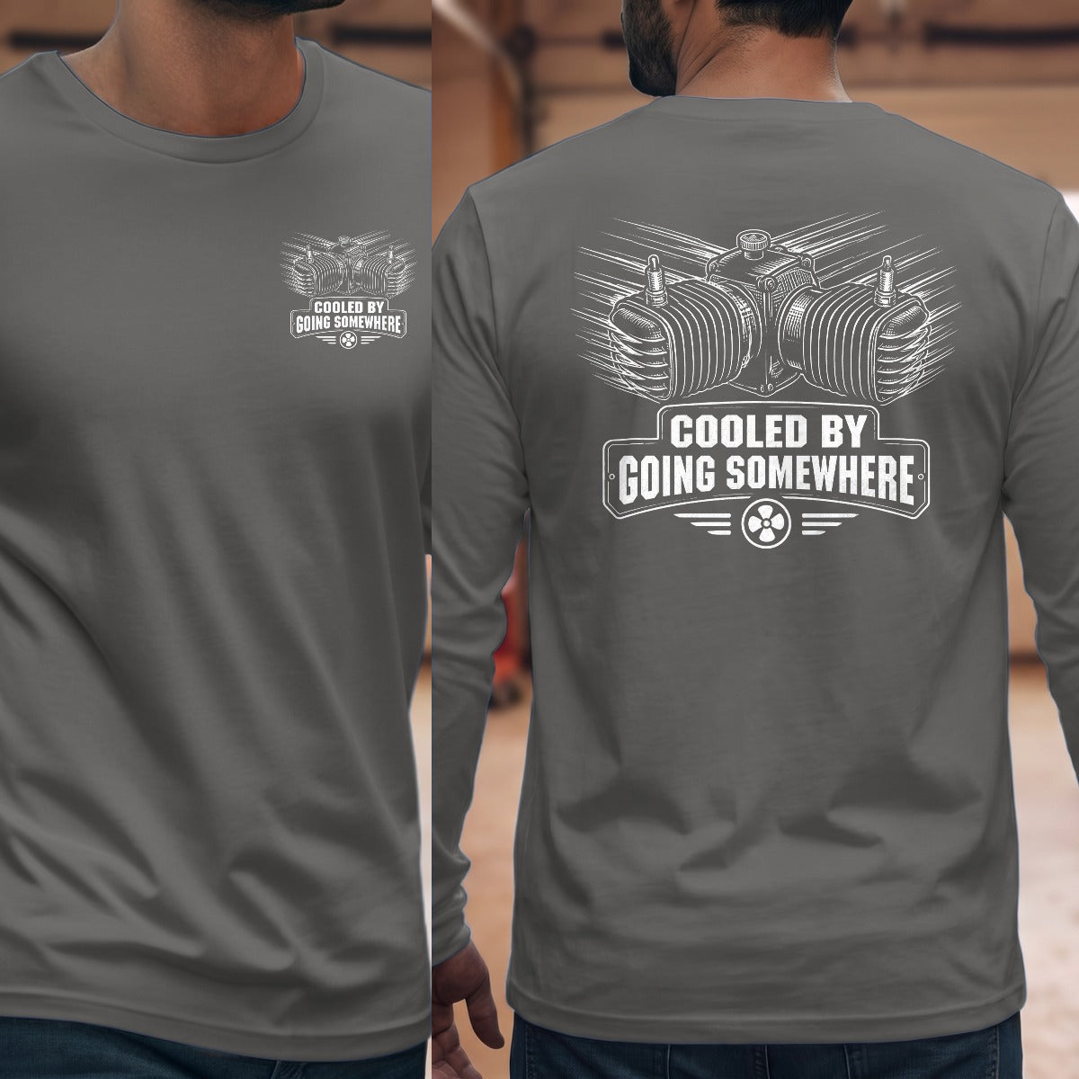 Graphite Heather | Front & Back