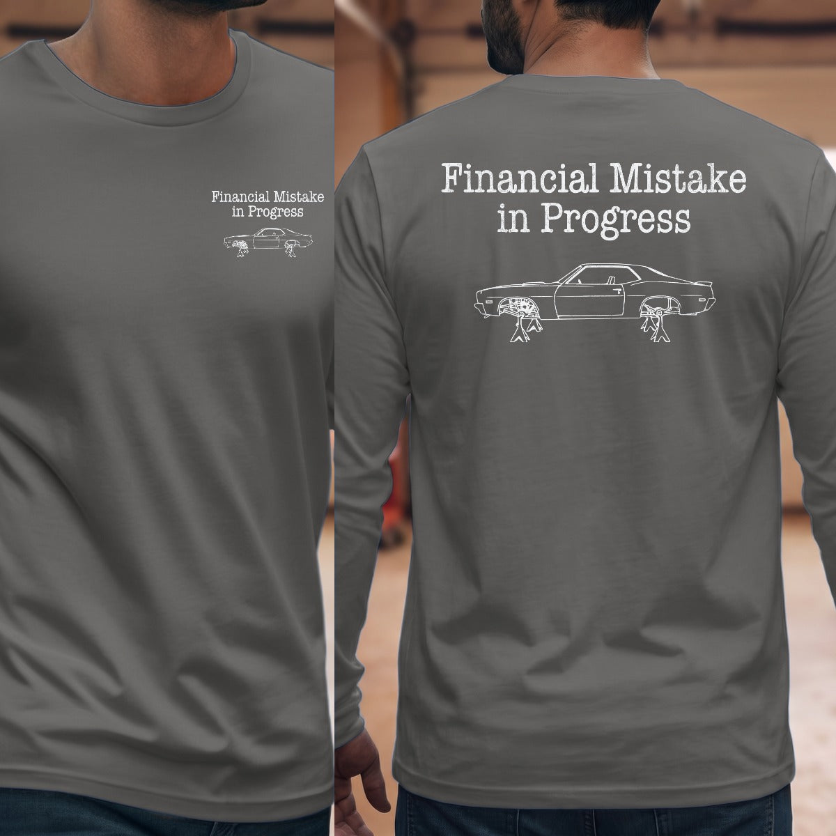 Graphite Heather | Front & Back