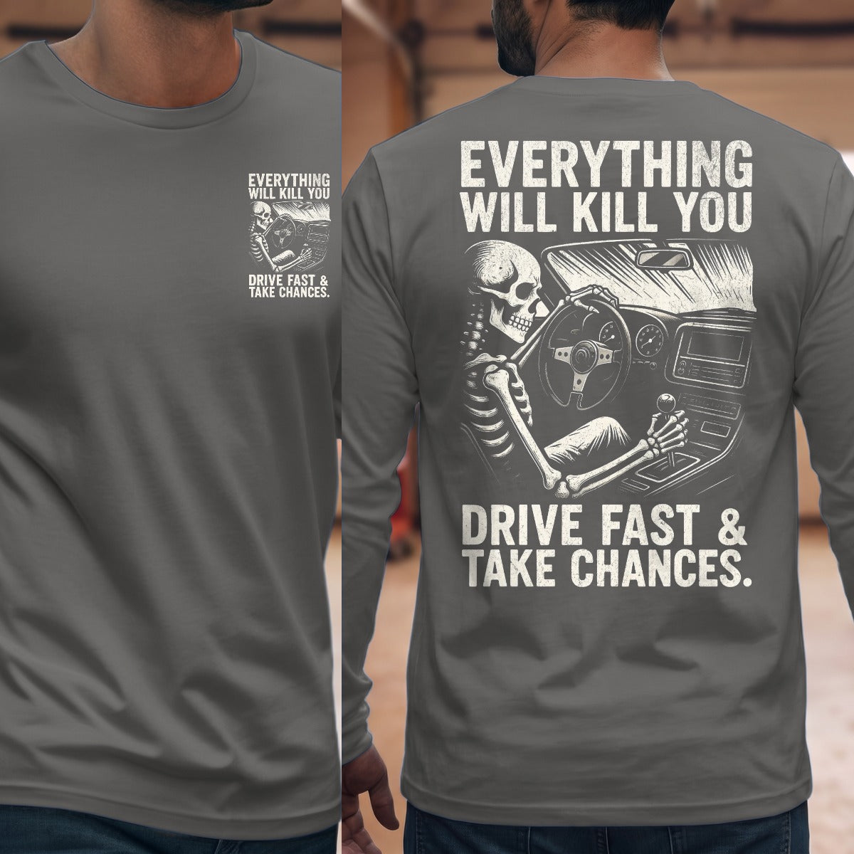Graphite Heather | Front & Back