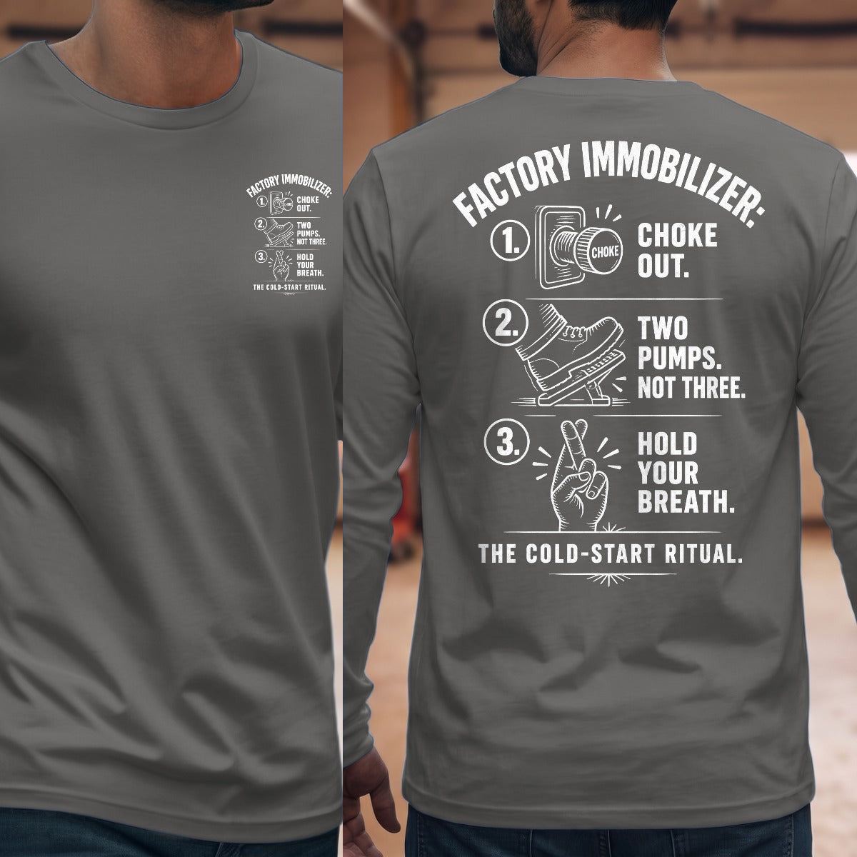Graphite Heather | Front & Back