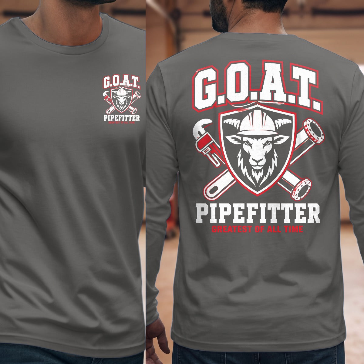 Graphite Heather | Front & Back
