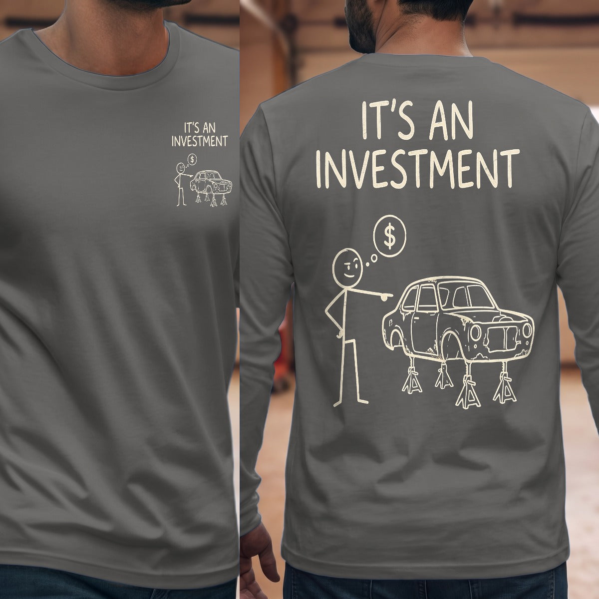 Graphite Heather | Front & Back