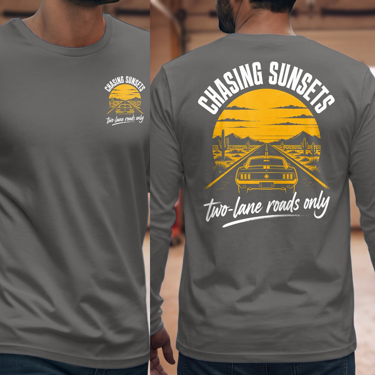 Graphite Heather | Front & Back
