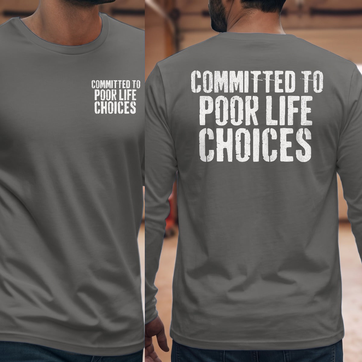 Graphite Heather | Front & Back