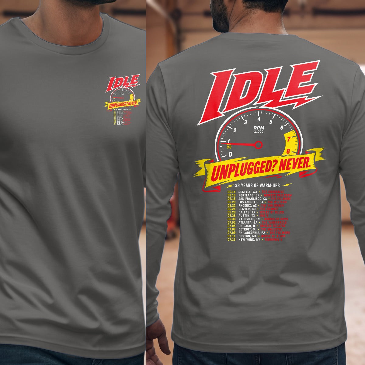Graphite Heather | Front & Back