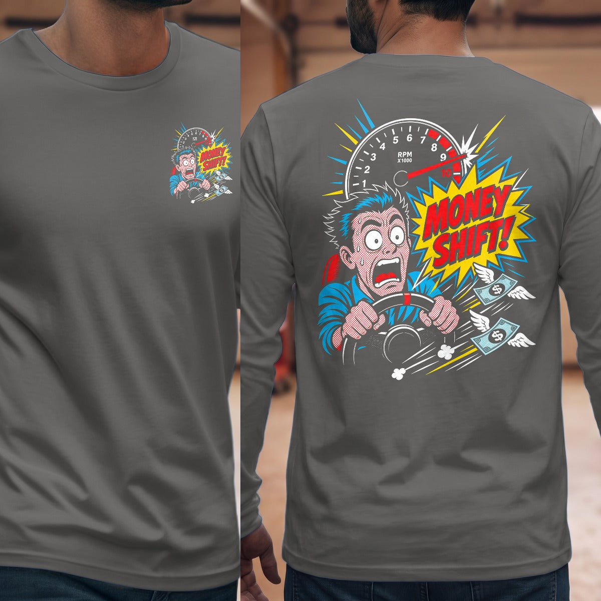 Graphite Heather | Front & Back