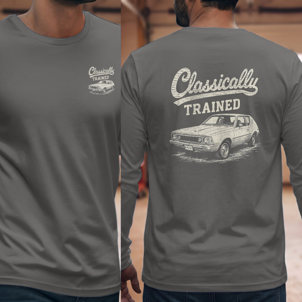Graphite Heather | Front & Back