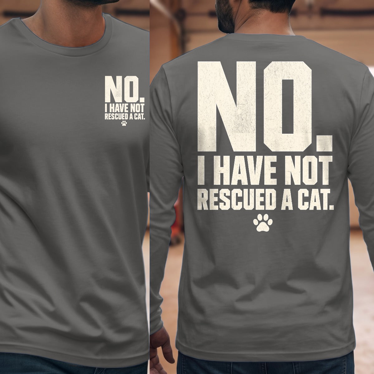 Graphite Heather | Front & Back