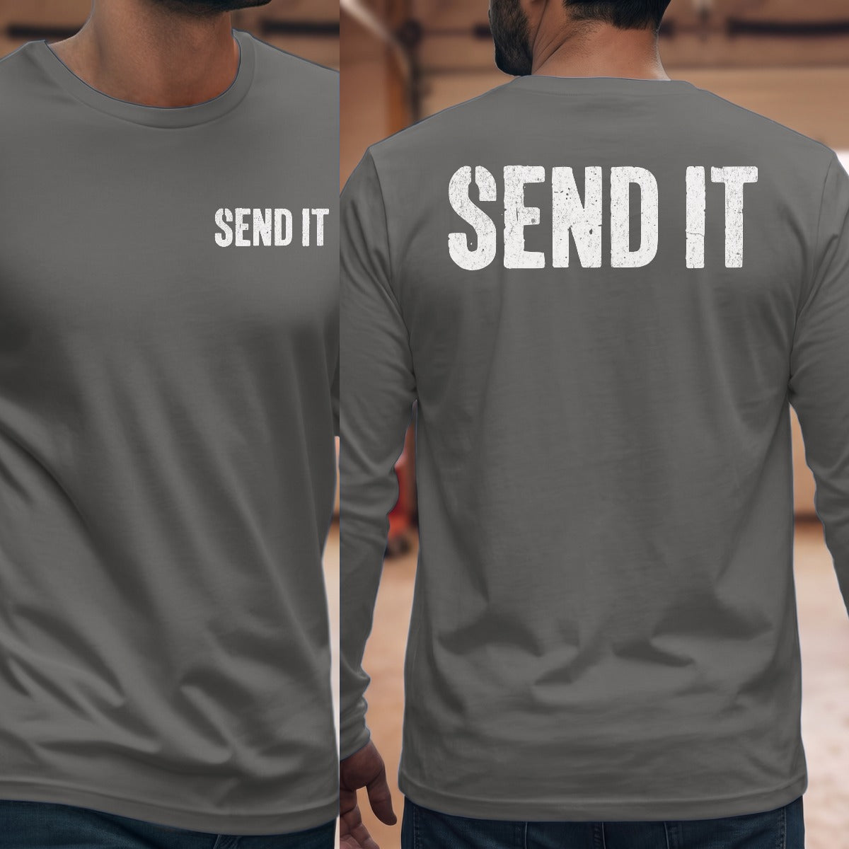 Graphite Heather | Front & Back