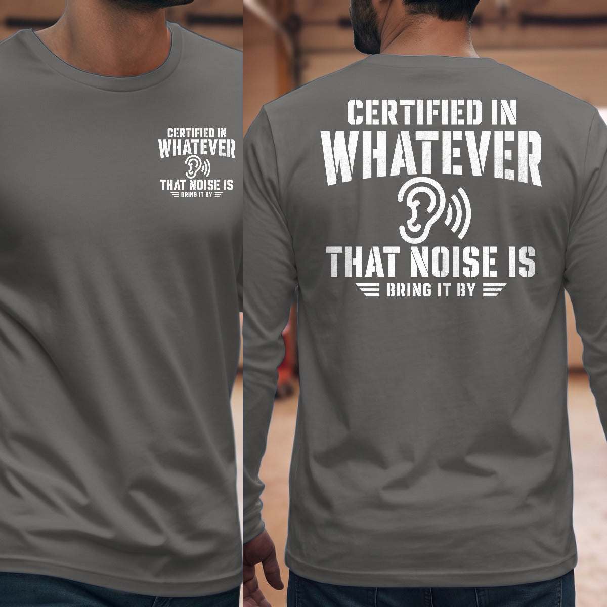 Graphite Heather | Front & Back