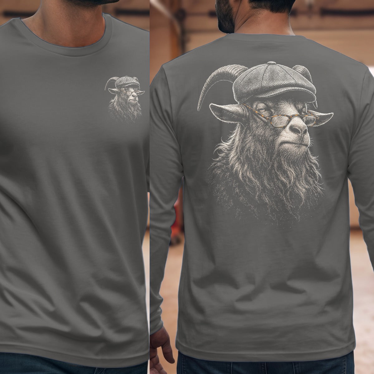 Graphite Heather | Front & Back