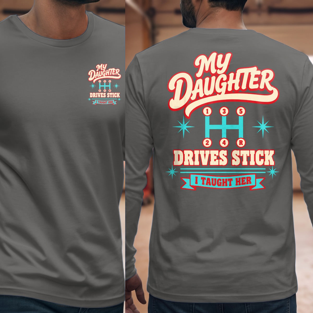 Graphite Heather | Front & Back