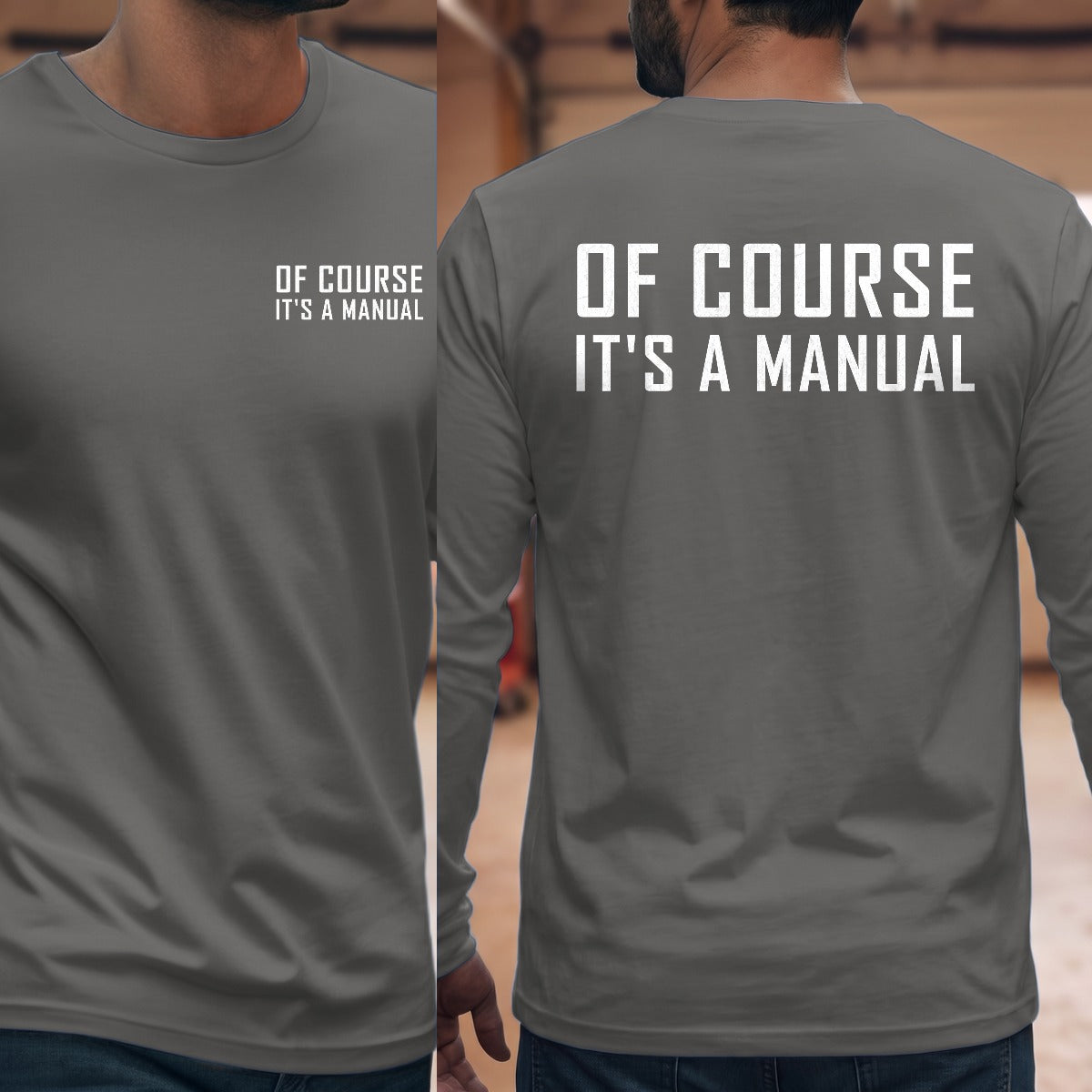 Graphite Heather | Front & Back