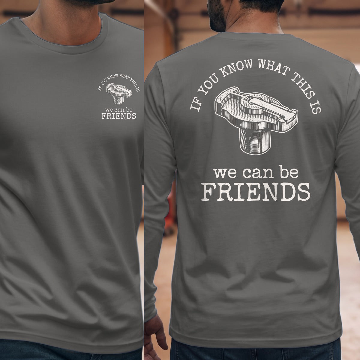Graphite Heather | Front & Back