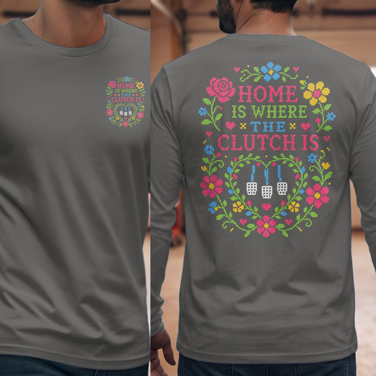 Graphite Heather | Front & Back