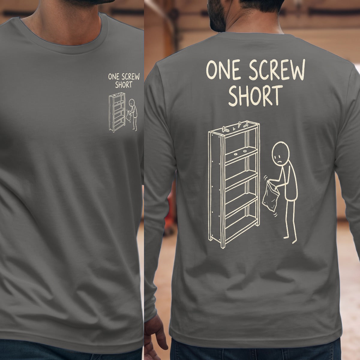 Graphite Heather | Front & Back