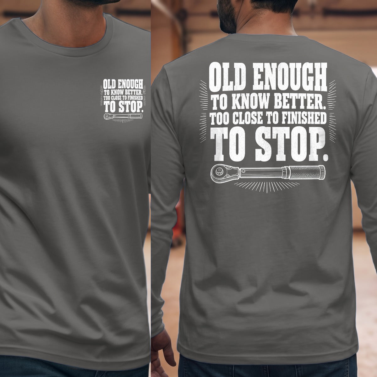 Graphite Heather | Front & Back