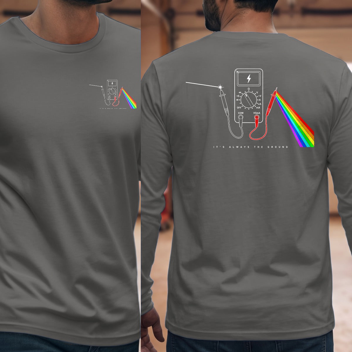 Graphite Heather | Front & Back
