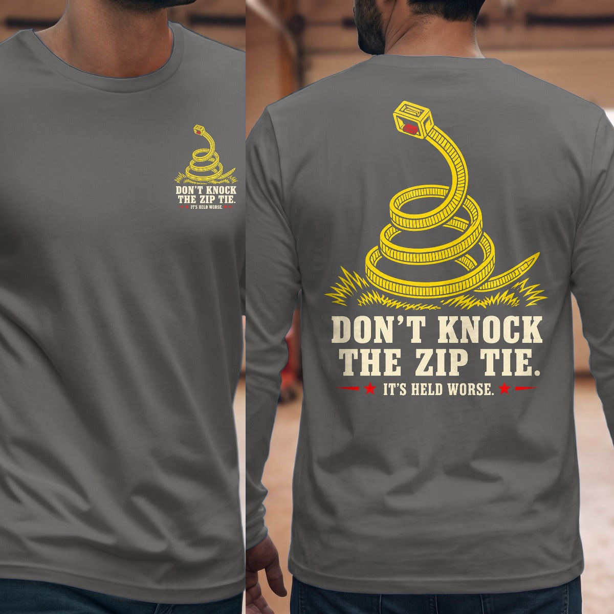Graphite Heather | Front & Back