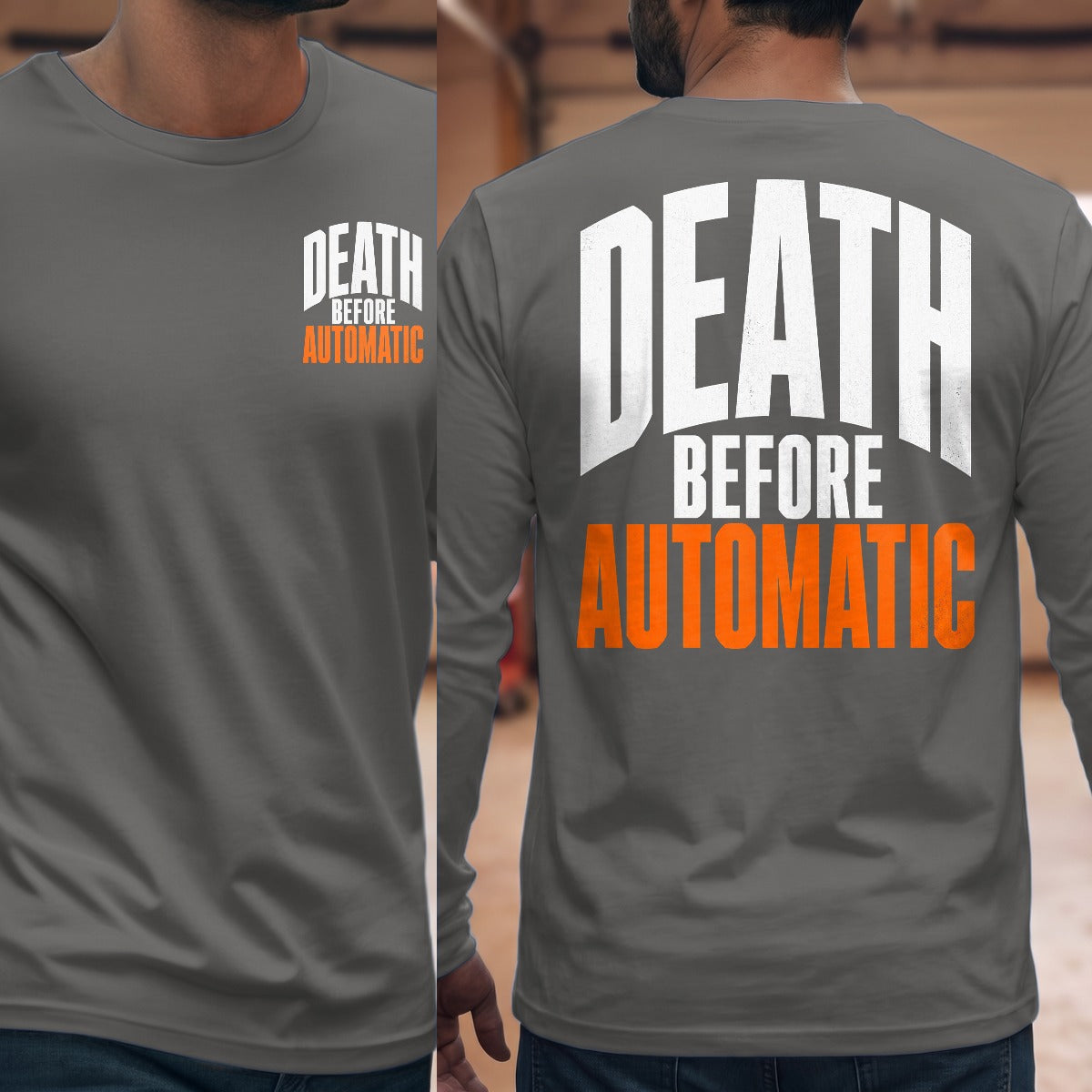 Graphite Heather | Front & Back