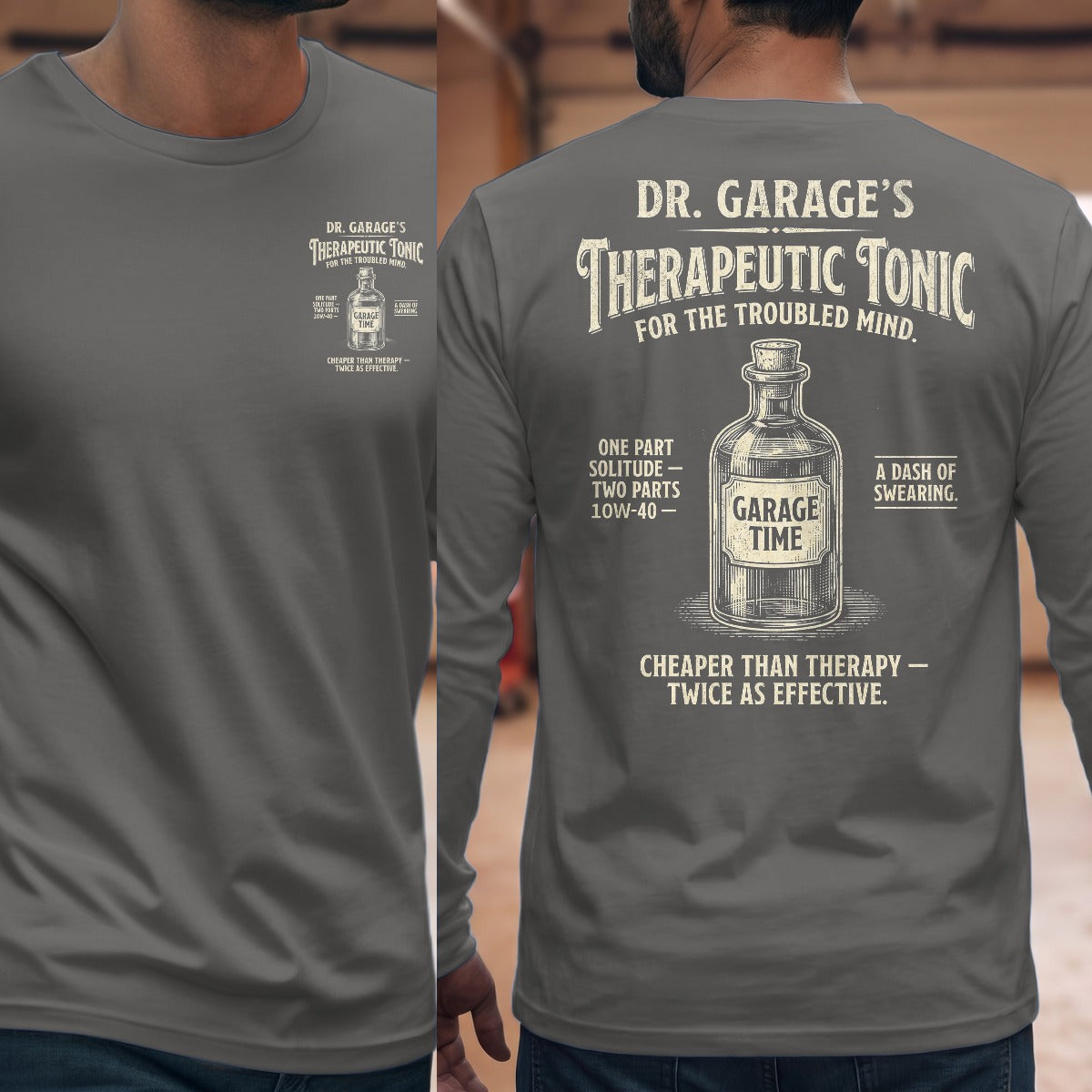 Graphite Heather | Front & Back