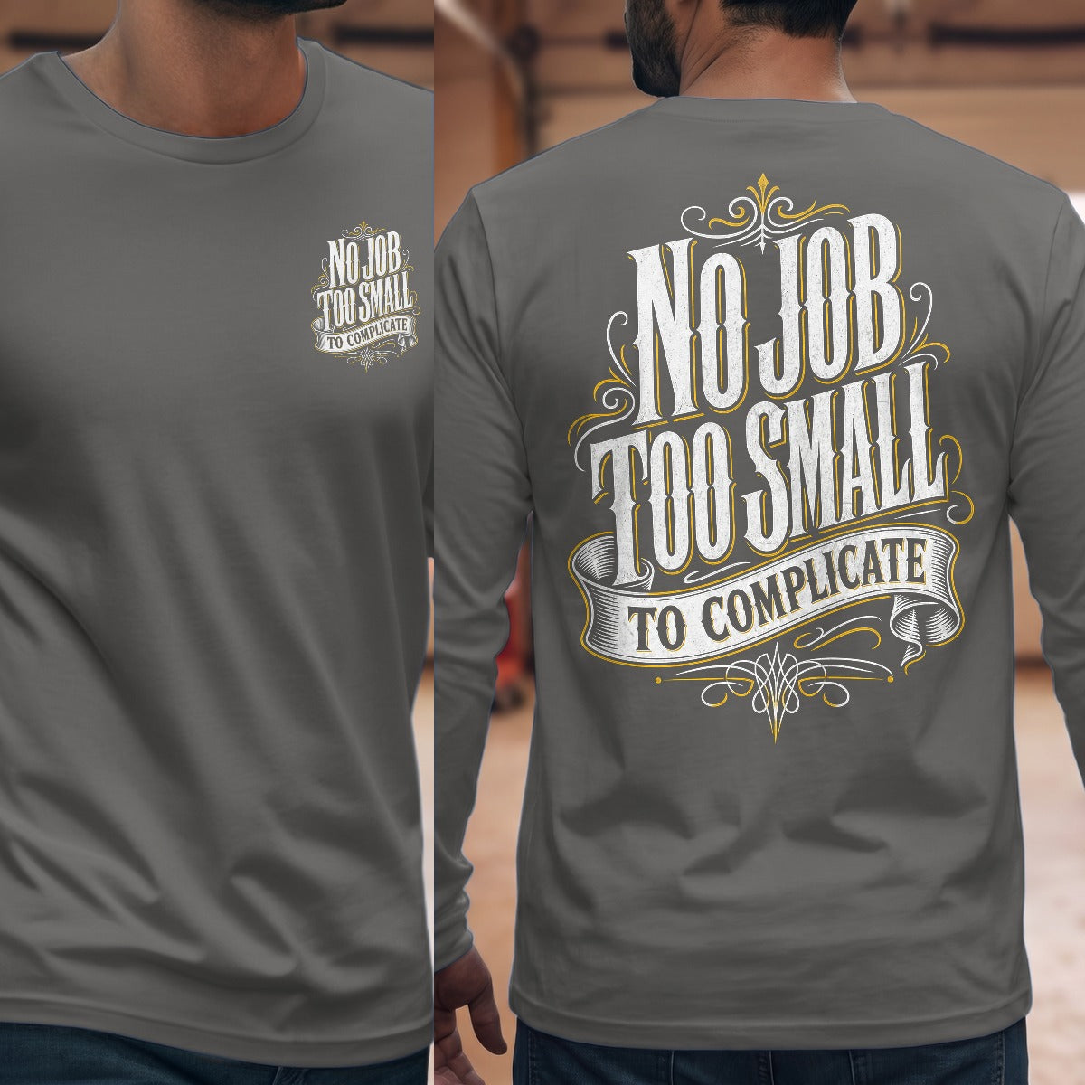 Graphite Heather | Front & Back