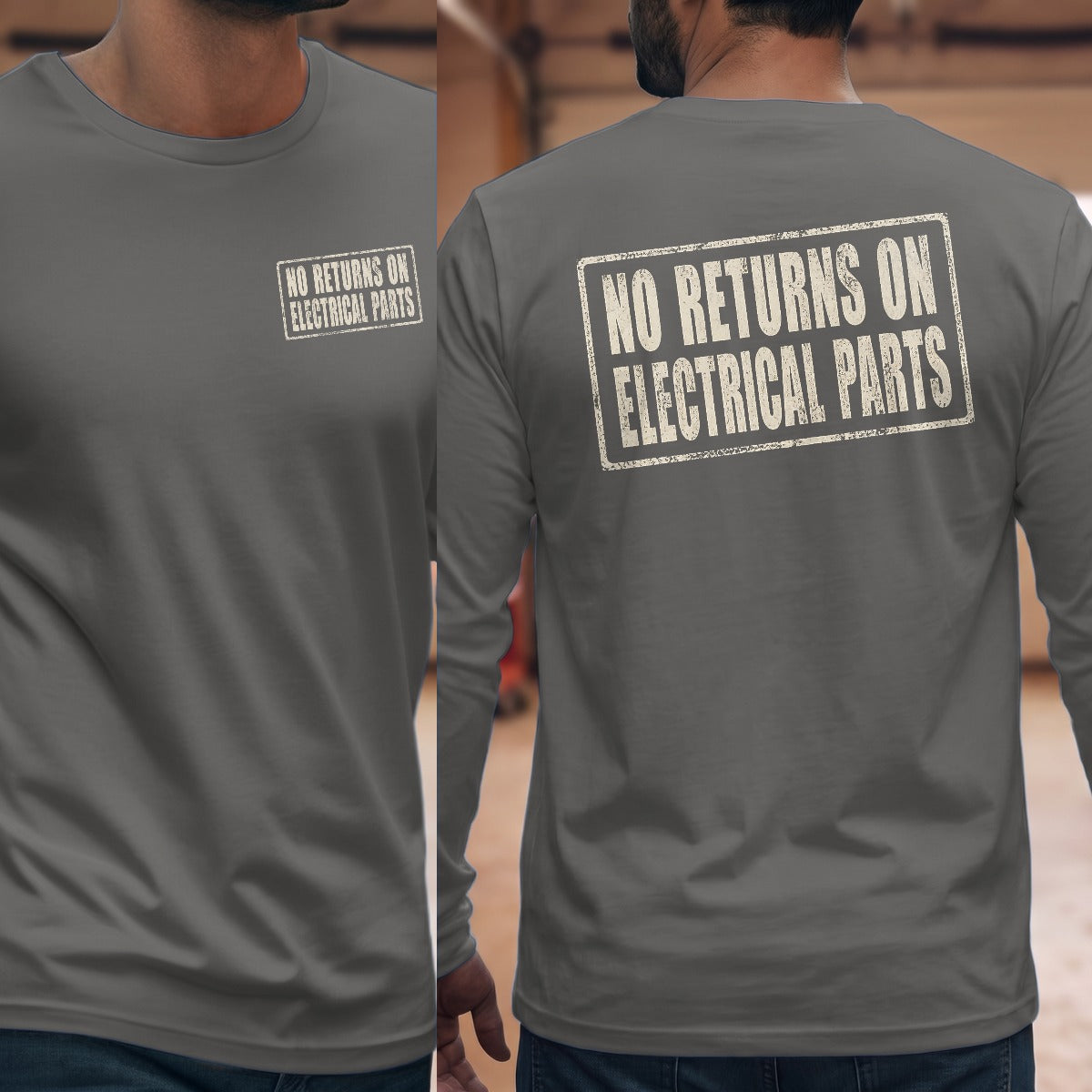 Graphite Heather | Front & Back