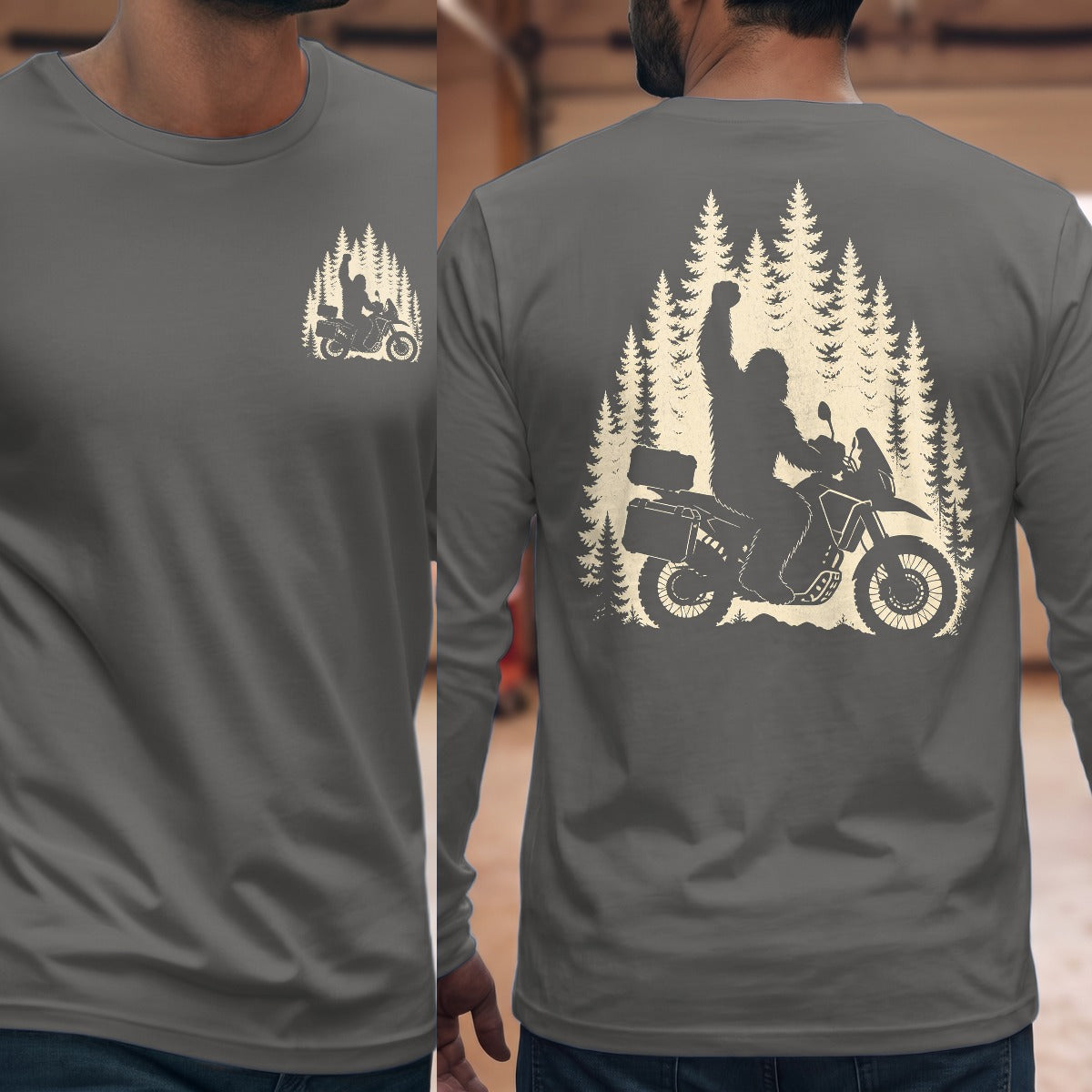 Graphite Heather | Front & Back