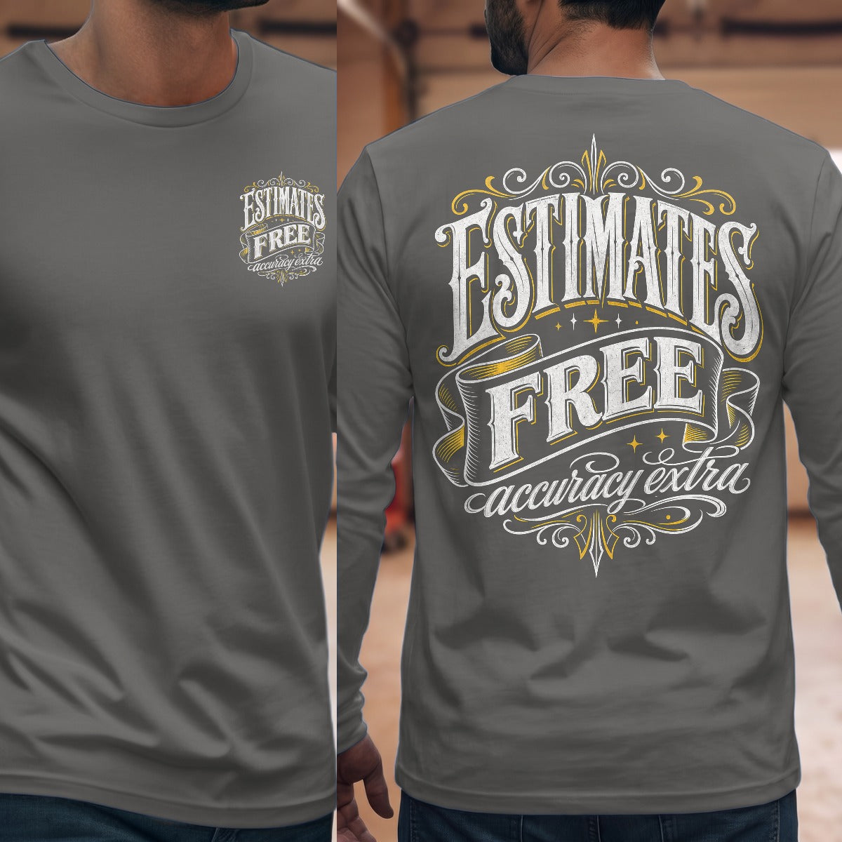 Graphite Heather | Front & Back