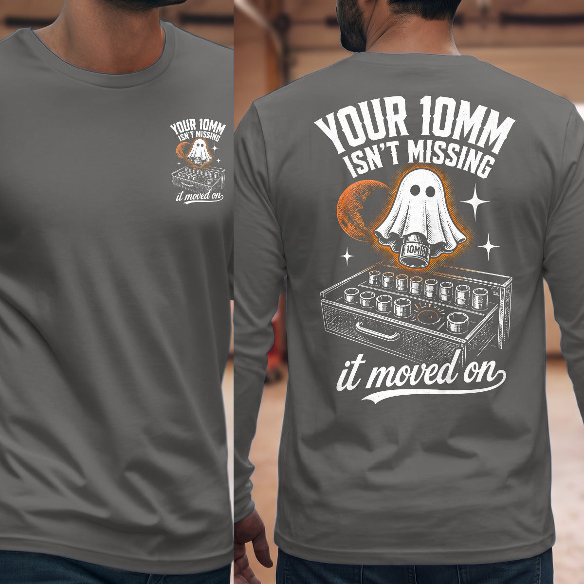 Graphite Heather | Front & Back