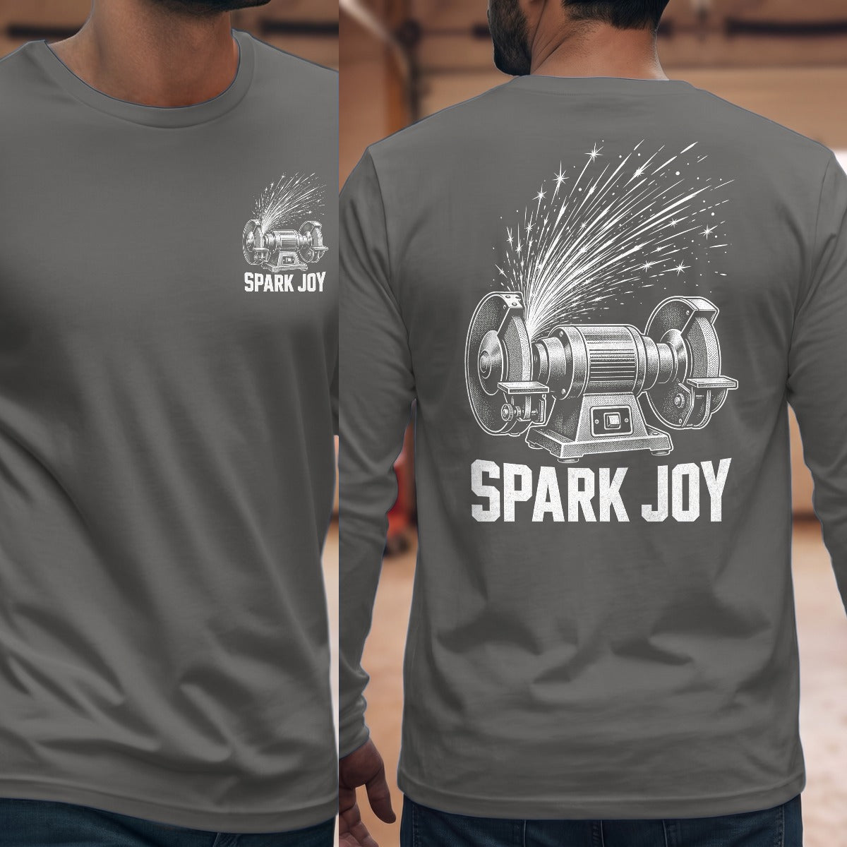 Graphite Heather | Front & Back