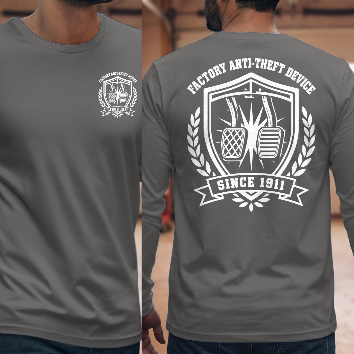 Graphite Heather | Front & Back