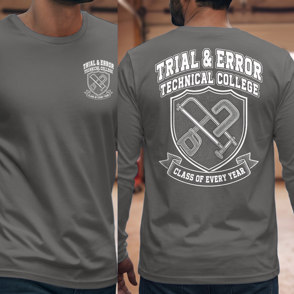 Graphite Heather | Front & Back